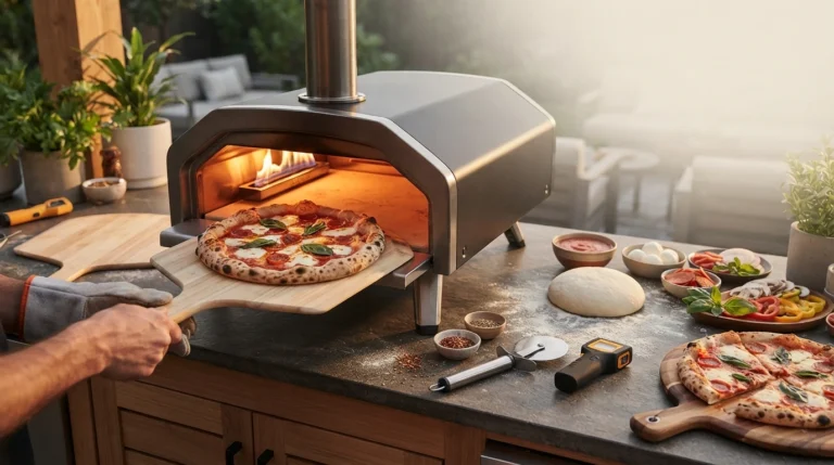A Blackstone pizza oven is an outdoor or tabletop cooking appliance designed to reach the high temperatures needed for pizza. Unlike a standard household oven, a pizza oven concentrates heat around the dough while using a stone cooking surface to help transfer heat into the crust.